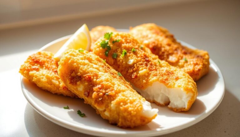 Fried cod recipe with golden-brown coating