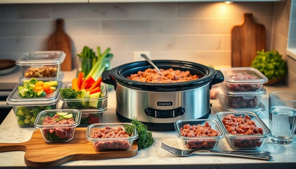 Meal prep with crockpot meals with hamburger meat Meal prep with crockpot meals with hamburger meat